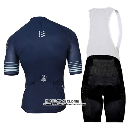 2018 Maillot Ciclismo Campagnolo Platino Fonce Bleu Manches Courtes et Cuissard